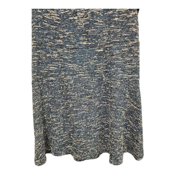 TALBOTS Tweed‎ Knit Fit and Flare Faux Leather Trim Dress - Size 16 Petite - Picture 6 of 10